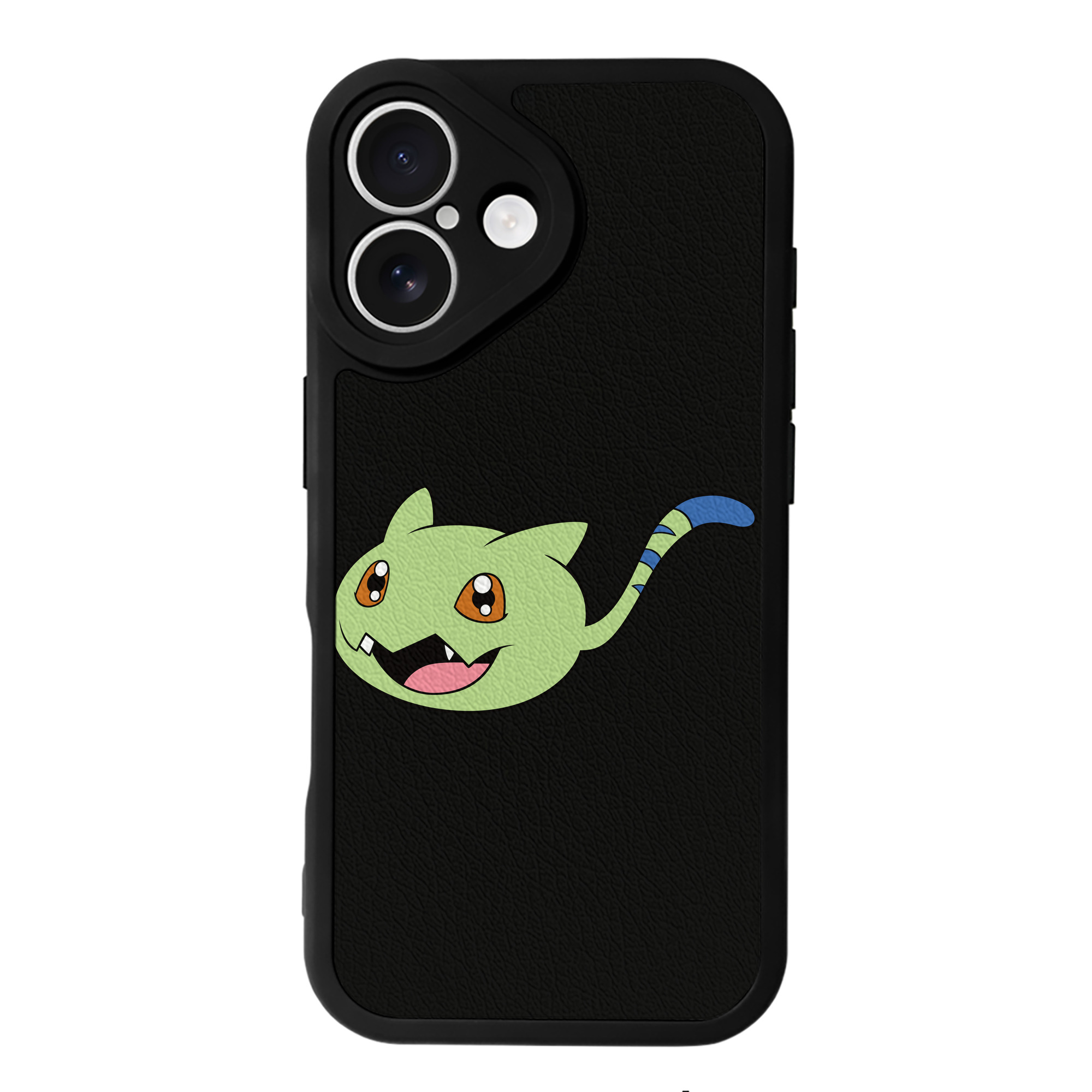 （画像用） Digimon デジタルモンスター/デジモン 【iPhone 16シリーズ対応】シリコンスマホケース（レザー調） 材質：シリコン
